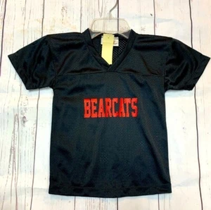 Unisex Childs Black & Red Bearcats Mesh Football Uniform All Sport Jersey NWT - Picture 1 of 2