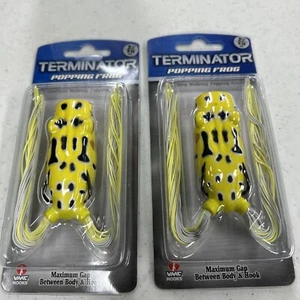 2pc Terminator TPF25311 Tournament Popping Frog 2.5" “Save” - Picture 1 of 5
