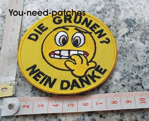 Aufnäher: DIE GRÜNEN? NEIN DANKE Patch - Bild 1 von 1