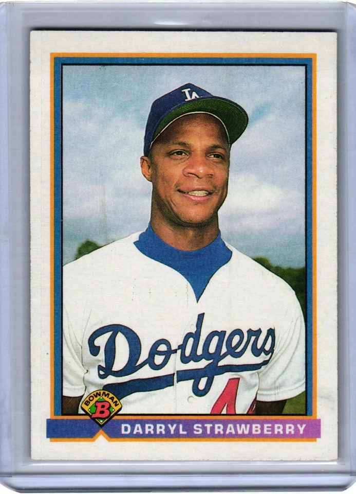 Darryl Strawberry 1991 Bowman #609 Los Angeles Dodgers - Image 1 of 2