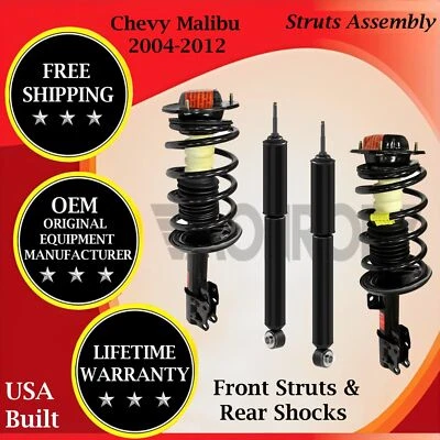 Amortiguador delantero y trasero Monroe OEM para Chevy Malibu 2004-2012 garantía de por vida Foto 1 de 4