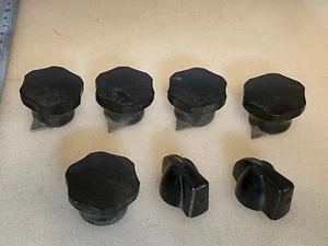 Vintage bakelite control knobs. - Zdjęcie 1 z 4