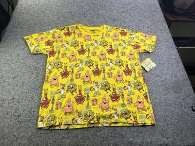 Camiseta Nickelodeon Bob Esponja Talla XL Unisex Defectos Sr. Cangrejo Patrick Calamardo Foto 1 de 4