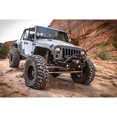 Kit de faros LED 2007-2017 Jeep JK VX - cromo | halo blanco Foto 1 de 4