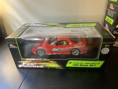 Racing Champions Fast And The Furious 1993 Mazda RX-7 escala 1:18 diecast Foto 1 de 4