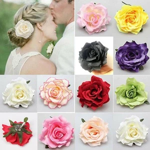 Large Rose Flower Hairpin Brooch Wedding Bridesmaid Accessories Hair Clip DIY “- - Picture 1 of 26