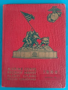 1968 Marine Corps Recruit Depot Year Book Parris Island Platoon 228 USMC - Picture 1 of 2