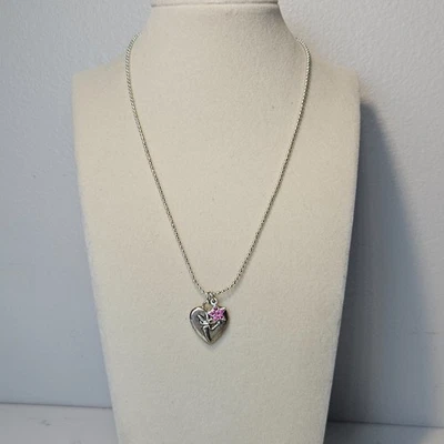 Colgante Tinker Bell Disney con collar estrella de diamantes de imitación rosa Foto 1 de 4