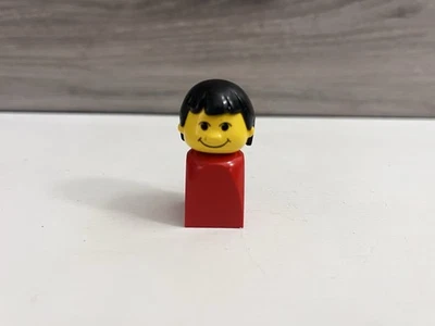 LEGO Basic Figure Finger Puppet red girl  Minifigure Vintage 1981 - Image 1 of 4