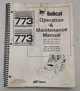 773 / 773 BOBCAT Manuale di funzionamento/manutenzione ad alto flusso - Foto 1 di 5