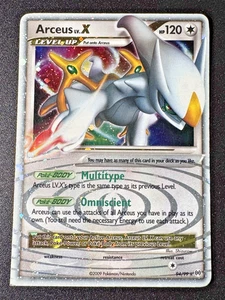 Square Cut Arceus LV.X 94/99 Platin Arceus Pokemon Karte Miscut Holo Rare MP - Bild 1 von 12