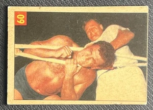 Fred Atkins 1954-55 Parkhurst #60 Vintage Wrestling card NWA wwf WWE japan - Picture 1 of 4