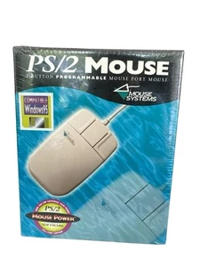 Vintage Mouse Systems PS/2 3 Button Programmable Mouse Sealed - Picture 1 of 6