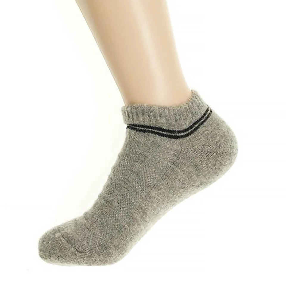 Calcetines tobilleros de lana para mujer talla 8-9 hechos a mano grises calcetines tejidos de lana Foto 1 de 1