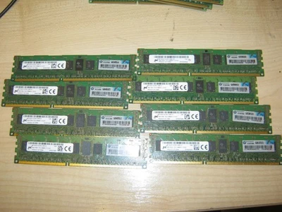 Job Lot 64GB (8x8GB) PC3-12800R 1600Mhz DDR3 ECC Registered Server Memory - Image 1 of 4
