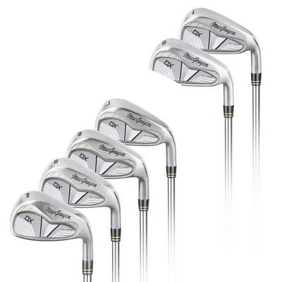 Defect MacGregor DX Carbon Steel Iron Set MRH, Graphite Stiff Missing 6 Iron - Image 1 of 2