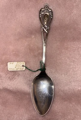 Cuchara de plata esterlina LUNT Monticello 1908 con mono 0,7 oz (19,8 gm) 5 5/8" .925 Foto 1 de 2