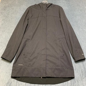 Champion Venture Dry Rain Jacket Womens Large Gray Fleece Lined Stretch Hooded - Picture 1 of 14