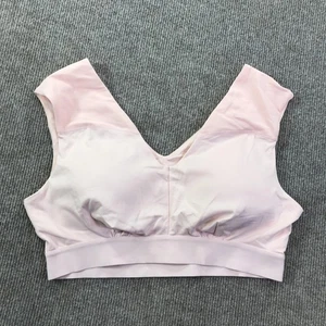 Tommie Copper Sports Bra Womens Extra Large Pink V Neck Mesh Support Copper Zinc - Picture 1 of 24