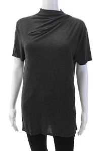 Pantalones de mezclilla IRO para mujer manga corta cuello falso recortado top gris talla XS - Imagen 1 de 5