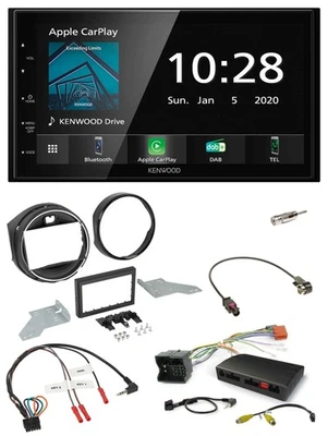 Kenwood Bluetooth Lenkrad DAB USB 2DIN Autoradio für BMW Mini F55/F56 2013-2016 - Bild 1 von 4