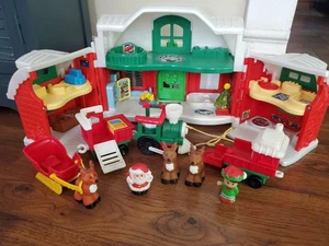 Fisher Price Little People Santa Claus North Pole House Christmas Figures 2012 - Picture 1 of 17