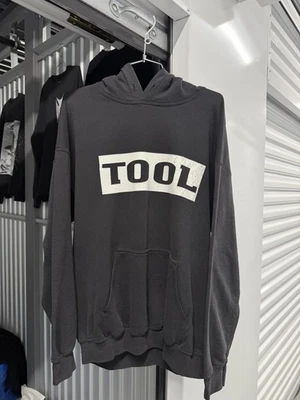 RARE 1991 TOOL Wrench Band Hoodie Grunge Metal Rock Black Large - Image 1 of 4
