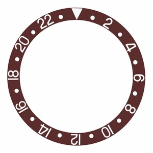 Inserto de bisel para Rolex GMT Master II 16710, 16700, 16760, 16713, 16718 marrón - Imagen 1 de 2