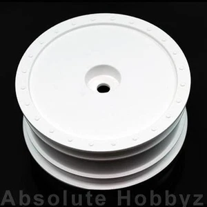 DE Racing 1/10 Borrego White Wheel (Kyosho RB5 / AE B4 with Hex) - (front) - Picture 1 of 1