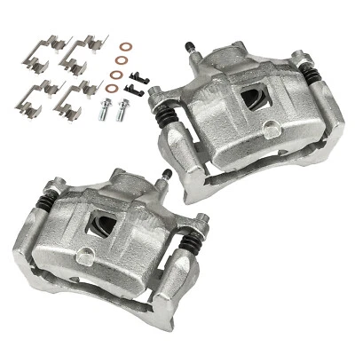Pair 2 Front Brake Caliper w/ Bracket for Chrysler 200 Dodge Jeep Patriot 07-17 - Image 1 of 4