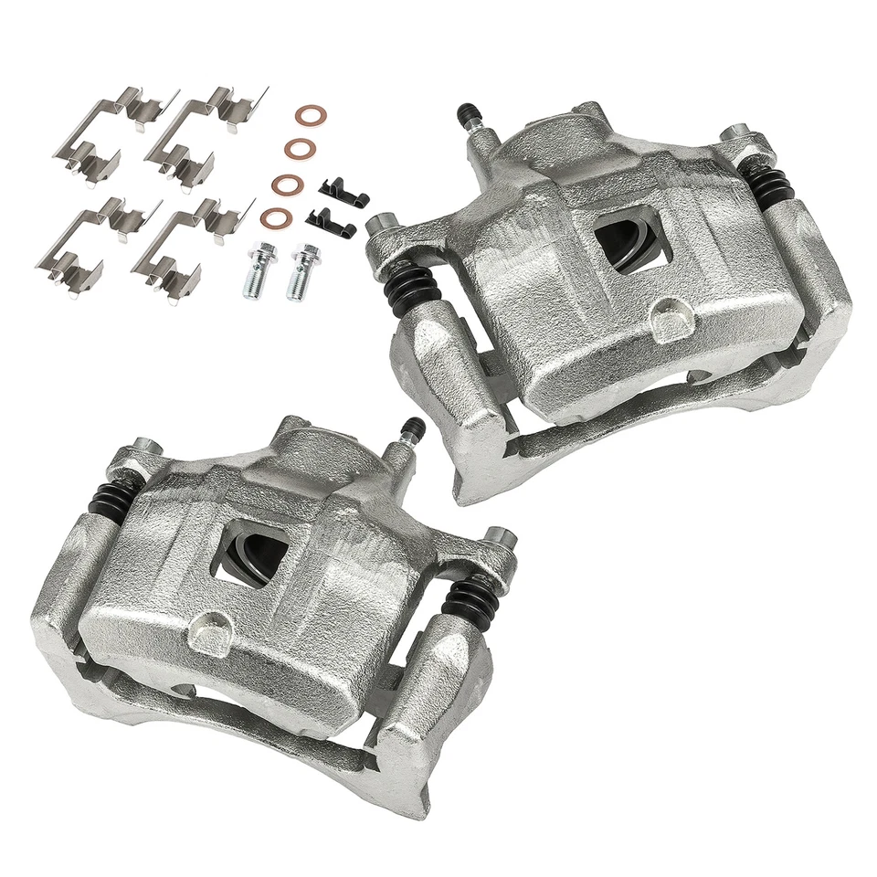 Par de 2 pinças de freio dianteiro com suporte para Chrysler 200 Dodge Jeep Patriot 07-17 - Imagem 1 de 4