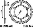 Corona PBR 520 48 Denti in Acciaio per Moto Morini Xcape 650 2021 - 2023