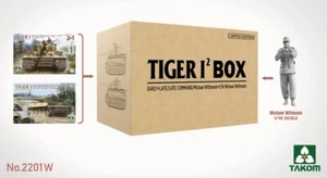 PKTAK02201W Takom 1:35 Scale Tiger I Double Box Ltd Edition (2 tanks 2 figures) - Picture 1 of 1