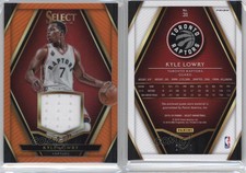 2015-16 Panini Select Swatches Orange Prizm /49 Kyle Lowry #31