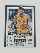 2017 Panini Contenders Draft Picks Season Diamond Ticket 04/15 D'Angelo Russell