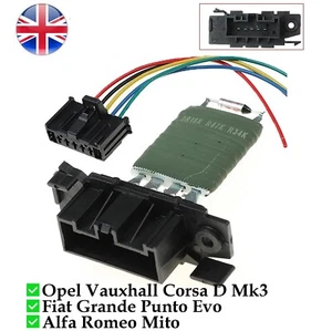 Resistenza ventola motore radiatore adatta Fiat Grande Punto Vauxhall Corsa Alfa Romeo - Foto 1 di 6