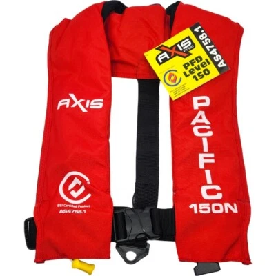 Pacific PFD 150N Inflatable Life Jacket - Red - image 1 of 4