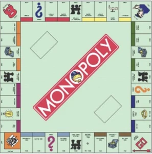 PRINTED AND POSTED MONOPOLY BOARD COUNTED CROSS STITCH PATTERN - Picture 1 of 2