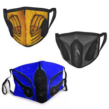 Mortal Kombat Scorpion Sub Zero Smoke Ninja Game Cosplay Costume Face Mask Adult
