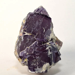 Piedra preciosa mineral de cristal natural áspera fluorita cúbica púrpura profundo 800 quilates - China - Imagen 1 de 4