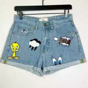 Pantalones Cortos de Jean PAUL & JOE BROTHERS Para Mujer Talla 36/US 4 Looney Tunes Denim Piolín - Imagen 1 de 12