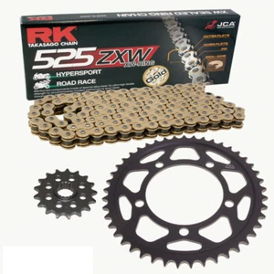 Kit catena Suzuki GSR 600 06-10 catena RK GB 525 ZXW 114 aperta ORO 16/48 - Foto 1 di 4