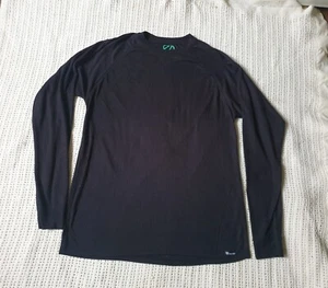 The Edge Unisex Black Long Sleeve Crew Neck Base Layer Top, Size M/L - Picture 1 of 7