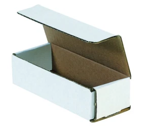 7 1/2x3 1/2x3 1/4 White Corrugated Shipping Mailers Packing Box Folding 50 pack - Picture 1 of 2