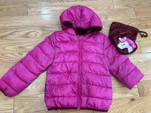 Epic Threads SZ 6X Little Girls Water-resistant Packable Pals Jacket Pink W/ Bag - Picture 1 of 4