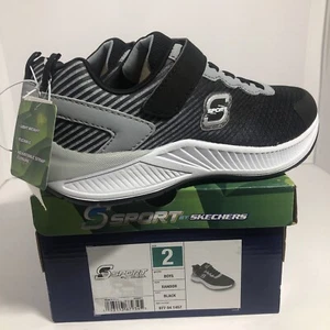 NEU S Sport by Skechers Gr. 2 schwarz Xandor Sneaker Sportschuhe leicht - Bild 1 von 9