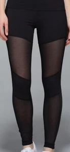 Lululemon Hot To Street Pant/ Mesh Leggings in Black Sz 6 NWOT - Picture 1 of 9