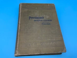 1901 Physiology Briefer Course by Buel P Colton Hardcover - Picture 1 of 13