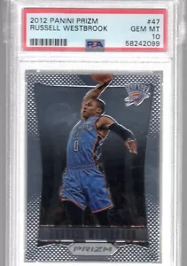 Russell Westbrook 2012 Panini Prizm Card #47 PSA 10 1st Year Prizm - Picture 1 of 1