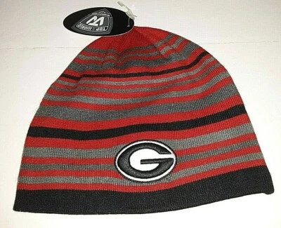 Georgia Bulldogs NCAA Ascender Sin Puño Sin Pom Sombrero Tejido Foto 1 de 2